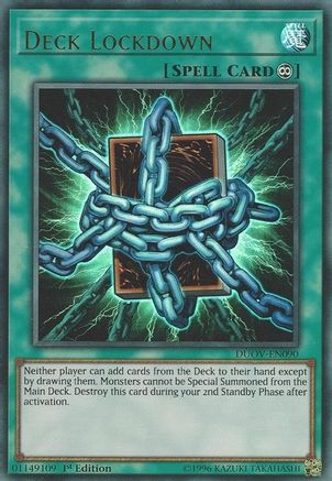 Deck Lockdown (DUOV-EN090) - Duel Overload 1st Edition - Premium Yugioh Single from Konami - Just $2.08! Shop now at Game Crave Tournament Store