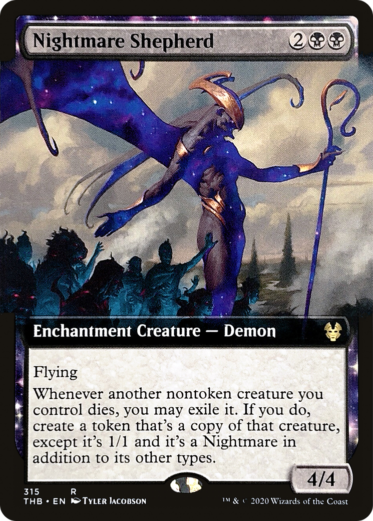 Nightmare Shepherd (THB-315) - Theros Beyond Death: (Extended Art, nyxtouched) Foil - Premium MTG Single from Wizards of the Coast - Just $4.01! Shop now at Game Crave Tournament Store