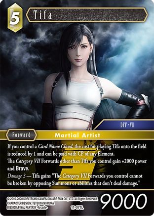 Tifa (OPUS XI) Foil - Premium Final Fantasy Single from Opus XI - Just $37.68! Shop now at Game Crave Tournament Store
