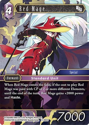 Red Mage (OPUS XI) Foil - Premium Final Fantasy Single from Opus XI - Just $0.27! Shop now at Game Crave Tournament Store