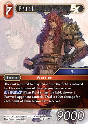 Parai EX (OPUS XI) Foil - Premium Final Fantasy Single from Opus XI - Just $0.46! Shop now at Game Crave Tournament Store