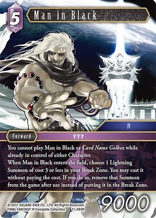 Man in Black (OPUS XI) - Premium Final Fantasy Single from Opus XI - Just $0.25! Shop now at Game Crave Tournament Store
