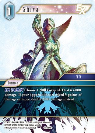 Shiva EX (OPUS XI) Foil - Premium Final Fantasy Single from Opus XI - Just $0.29! Shop now at Game Crave Tournament Store