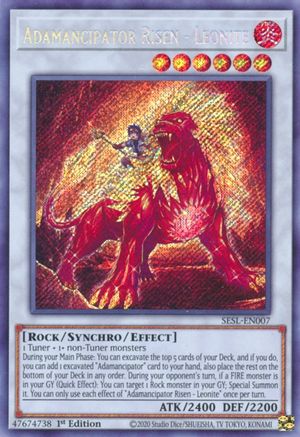 Adamancipator Risen - Leonite (SESL-EN007) - Secret Slayers 1st Edition - Premium Yugioh Single from Konami - Just $0.53! Shop now at Game Crave Tournament Store