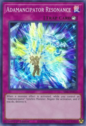 Adamancipator Resonance (SESL-EN013) - Secret Slayers 1st Edition - Premium Yugioh Single from Konami - Just $0.25! Shop now at Game Crave Tournament Store