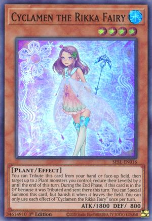 Cyclamen the Rikka Fairy (SESL-EN016) - Secret Slayers 1st Edition - Premium Yugioh Single from Konami - Just $0.25! Shop now at Game Crave Tournament Store