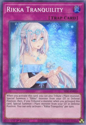 Rikka Tranquility (SESL-EN025) - Secret Slayers 1st Edition - Premium Yugioh Single from Konami - Just $0.26! Shop now at Game Crave Tournament Store