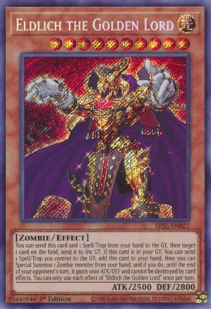 Eldlich the Golden Lord (SESL-EN027) - Secret Slayers 1st Edition - Premium Yugioh Single from Konami - Just $3.14! Shop now at Game Crave Tournament Store