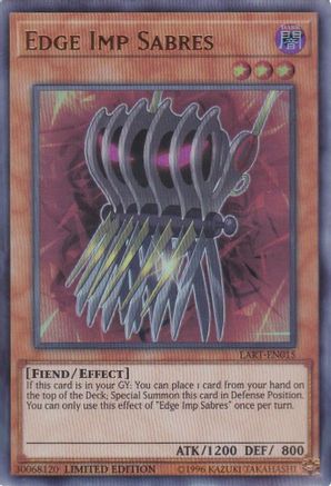 Edge Imp Sabres (LART-EN015) - The Lost Art Promotion Limited - Premium Yugioh Single from Konami - Just $0.88! Shop now at Game Crave Tournament Store