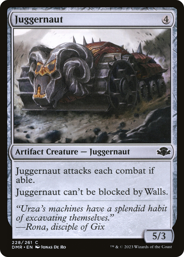 Juggernaut (DMR-228) - Dominaria Remastered - Premium MTG Single from Wizards of the Coast - Just $0.08! Shop now at Game Crave Tournament Store