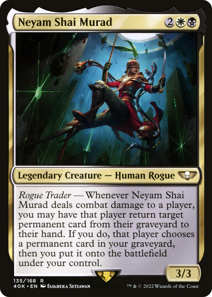 Neyam Shai Murad (40K-135) - Warhammer 40,000 Commander - Premium MTG Single from Wizards of the Coast - Just $0.25! Shop now at Game Crave Tournament Store