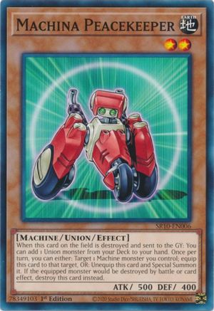 Machina Peacekeeper (SR10-EN006) - Structure Deck: Mechanized Madness 1st Edition - Premium Yugioh Single from Konami - Just $0.25! Shop now at Game Crave Tournament Store