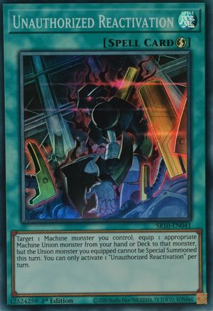 Unauthorized Reactivation (SR10-EN041) - Structure Deck: Mechanized Madness 1st Edition - Premium Yugioh Single from Konami - Just $0.78! Shop now at Game Crave Tournament Store
