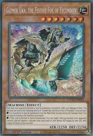Gizmek Uka, the Festive Fox of Fecundity (ETCO-EN031) - Eternity Code 1st Edition - Premium Yugioh Single from Konami - Just $5.78! Shop now at Game Crave Tournament Store