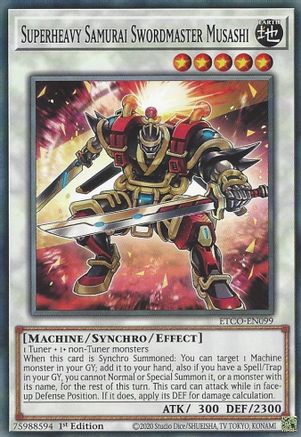 Superheavy Samurai Swordmaster Musashi (ETCO-EN099) - Eternity Code 1st Edition - Premium Yugioh Single from Konami - Just $0.25! Shop now at Game Crave Tournament Store