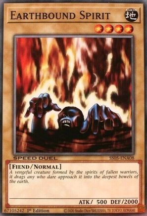 Earthbound Spirit (SS05-ENA08) - Speed Duel Decks: Twisted Nightmares 1st Edition - Premium Yugioh Single from Konami - Just $0.36! Shop now at Game Crave Tournament Store