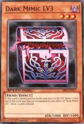Dark Mimic LV3 (SS05-ENA17) - Speed Duel Decks: Twisted Nightmares 1st Edition - Premium Yugioh Single from Konami - Just $0.31! Shop now at Game Crave Tournament Store