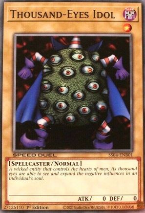 Thousand-Eyes Idol (SS04-ENB01) - Speed Duel Decks: Match of the Millennium 1st Edition - Premium Yugioh Single from Konami - Just $0.93! Shop now at Game Crave Tournament Store
