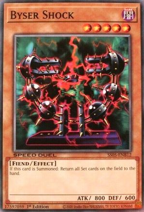 Byser Shock (SS05-ENB12) - Speed Duel Decks: Twisted Nightmares 1st Edition - Premium Yugioh Single from Konami - Just $0.41! Shop now at Game Crave Tournament Store