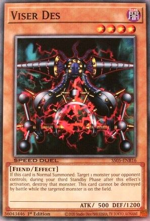 Viser Des (SS05-ENB16) - Speed Duel Decks: Twisted Nightmares 1st Edition - Premium Yugioh Single from Konami - Just $0.25! Shop now at Game Crave Tournament Store