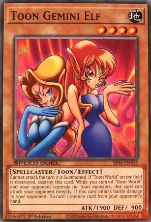 Toon Gemini Elf (SS04-ENB12) - Speed Duel Decks: Match of the Millennium 1st Edition - Premium Yugioh Single from Konami - Just $0.46! Shop now at Game Crave Tournament Store
