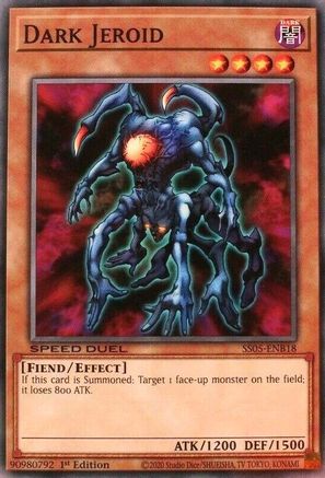 Dark Jeroid (SS05-ENB18) - Speed Duel Decks: Twisted Nightmares 1st Edition - Premium Yugioh Single from Konami - Just $0.25! Shop now at Game Crave Tournament Store