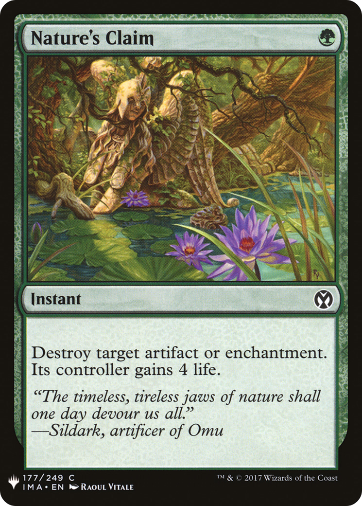 Nature's Claim (MB1-1275) - Mystery Booster - Premium MTG Single from Wizards of the Coast - Just $1.03! Shop now at Game Crave Tournament Store