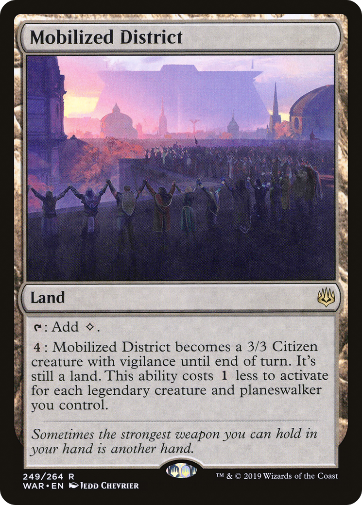 Mobilized District (WAR-249) - War of the Spark Foil - Premium MTG Single from Wizards of the Coast - Just $0.09! Shop now at Game Crave Tournament Store