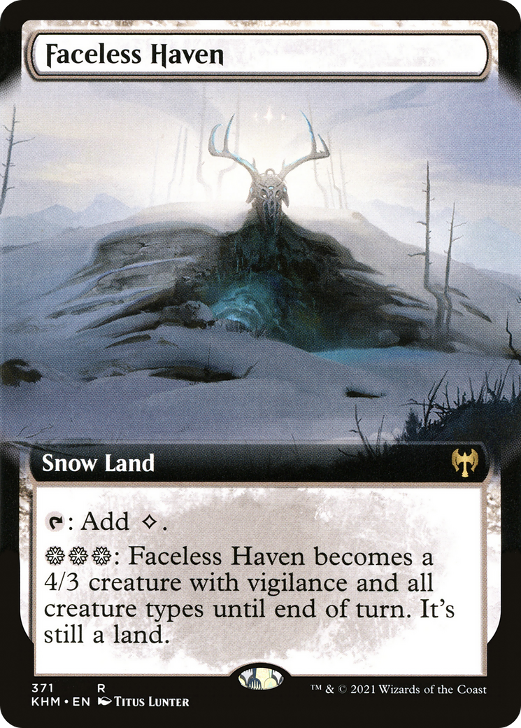 Faceless Haven (KHM-371) - Kaldheim: (Extended Art, snow) Foil - Premium MTG Single from Wizards of the Coast - Just $0.27! Shop now at Game Crave Tournament Store