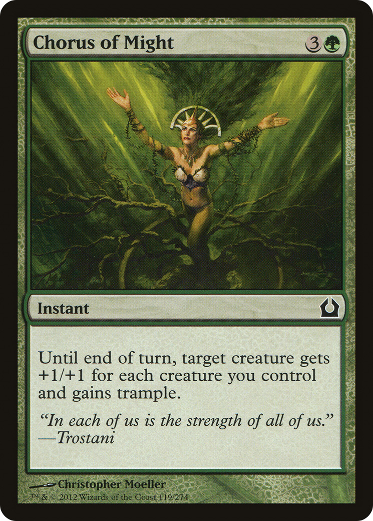 Chorus of Might (RTR-119) - Return to Ravnica Foil - Premium MTG Single from Wizards of the Coast - Just $0.08! Shop now at Game Crave Tournament Store