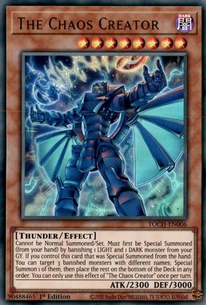 The Chaos Creator (TOCH-EN006) - Toon Chaos 1st Edition - Premium Yugioh Single from Konami - Just $0.44! Shop now at Game Crave Tournament Store