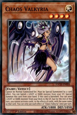 Chaos Valkyria (TOCH-EN008) - Toon Chaos 1st Edition - Premium Yugioh Single from Konami - Just $0.08! Shop now at Game Crave Tournament Store
