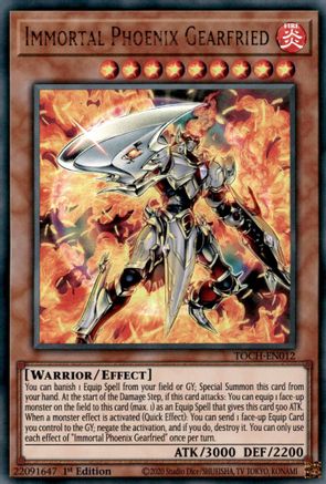 Immortal Phoenix Gearfried (TOCH-EN012) - Toon Chaos Unlimited - Premium Yugioh Single from Konami - Just $2.54! Shop now at Game Crave Tournament Store