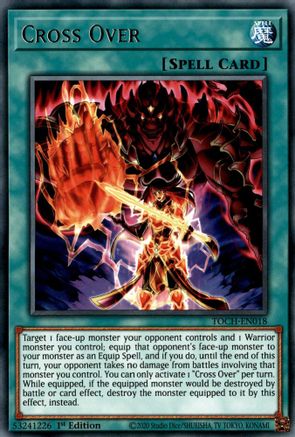 Cross Over (TOCH-EN018) - Toon Chaos Unlimited - Premium Yugioh Single from Konami - Just $0.08! Shop now at Game Crave Tournament Store