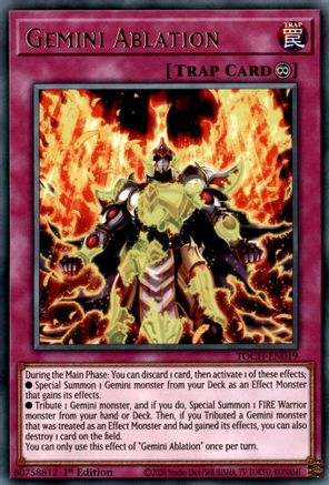 Gemini Ablation (TOCH-EN019) - Toon Chaos Unlimited - Premium Yugioh Single from Konami - Just $0.25! Shop now at Game Crave Tournament Store