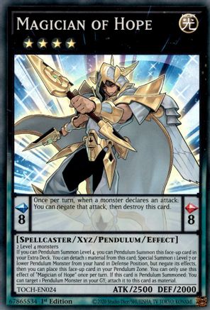 Magician of Hope (TOCH-EN024) - Toon Chaos Unlimited - Premium Yugioh Single from Konami - Just $0.26! Shop now at Game Crave Tournament Store