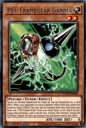 PSY-Framegear Gamma (TOCH-EN036) - Toon Chaos 1st Edition - Premium Yugioh Single from Konami - Just $0.48! Shop now at Game Crave Tournament Store