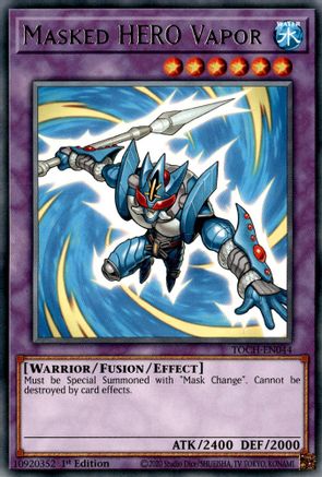 Masked HERO Vapor (TOCH-EN044) - Toon Chaos Unlimited - Premium Yugioh Single from Konami - Just $0.25! Shop now at Game Crave Tournament Store