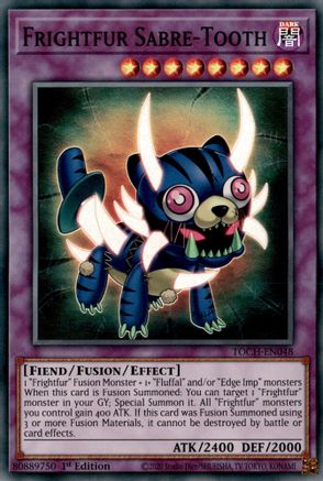 Frightfur Sabre-Tooth (TOCH-EN048) - Toon Chaos Unlimited - Premium Yugioh Single from Konami - Just $0.26! Shop now at Game Crave Tournament Store