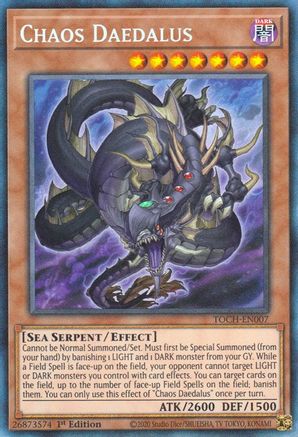 Chaos Daedalus (CR) (TOCH-EN007) - Toon Chaos Unlimited - Premium Yugioh Single from Konami - Just $4.27! Shop now at Game Crave Tournament Store