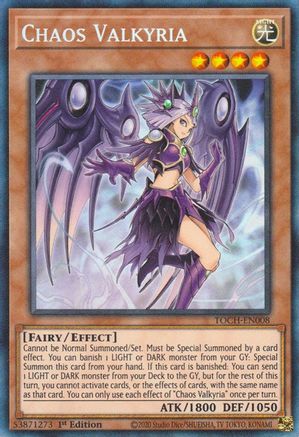Chaos Valkyria (CR) (TOCH-EN008) - Toon Chaos 1st Edition - Premium Yugioh Single from Konami - Just $10.59! Shop now at Game Crave Tournament Store