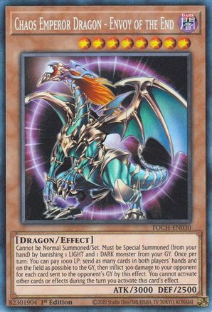 Chaos Emperor Dragon - Envoy of the End (CR) (TOCH-EN030) - Toon Chaos 1st Edition - Premium Yugioh Single from Konami - Just $25.85! Shop now at Game Crave Tournament Store