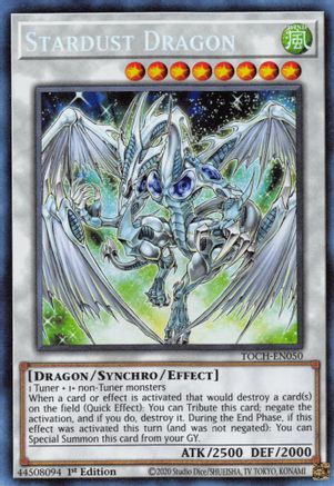 Stardust Dragon (CR) (TOCH-EN050) - Toon Chaos 1st Edition - Premium Yugioh Single from Konami - Just $60.25! Shop now at Game Crave Tournament Store
