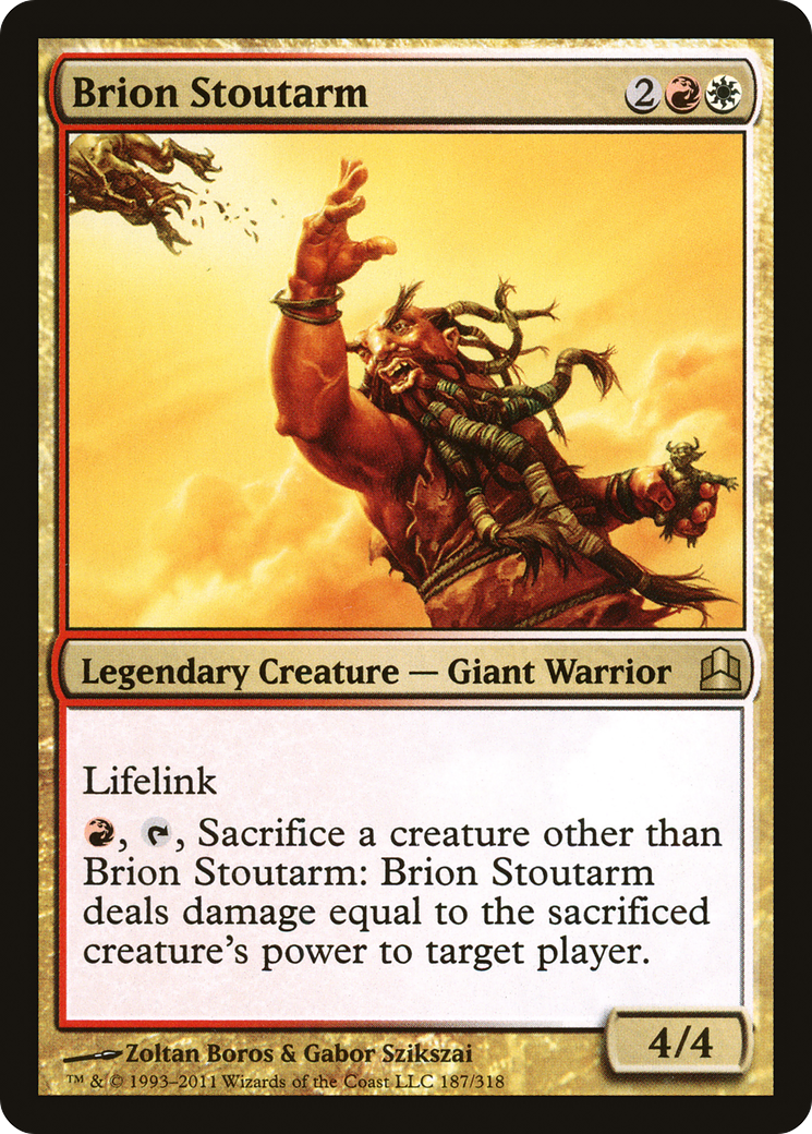 Brion Stoutarm (CMD-187) - Commander 2011 - Premium MTG Single from Wizards of the Coast - Just $0.38! Shop now at Game Crave Tournament Store