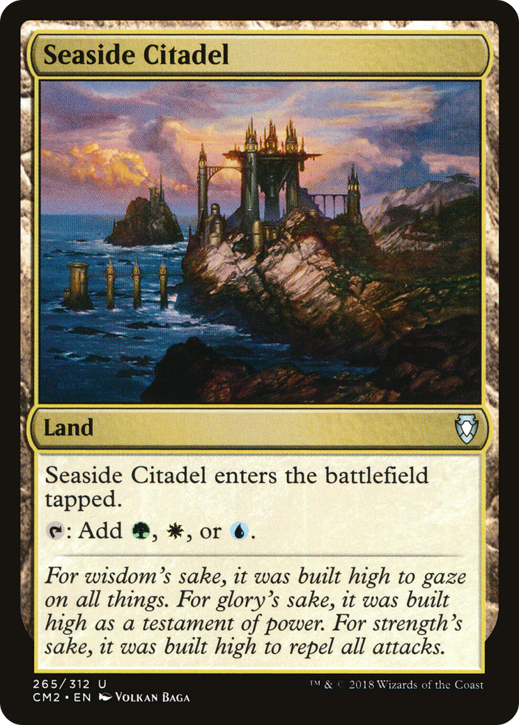 Seaside Citadel (CM2-265) - Commander Anthology Volume II - Premium MTG Single from Wizards of the Coast - Just $0.20! Shop now at Game Crave Tournament Store