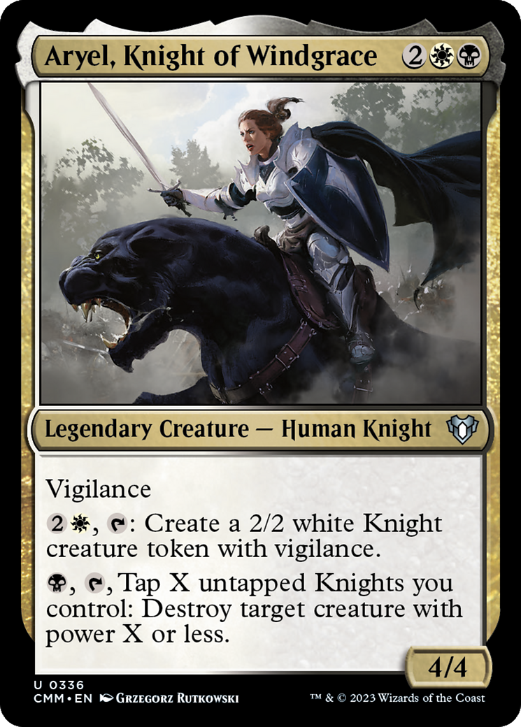 Aryel, Knight of Windgrace (CMM-336) - Commander Masters - Premium MTG Single from Wizards of the Coast - Just $0.08! Shop now at Game Crave Tournament Store