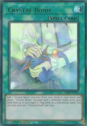 Crystal Bond (Green) (LDS1-EN112) - Legendary Duelists: Season 1 1st Edition - Premium Yugioh Single from Konami - Just $0.08! Shop now at Game Crave Tournament Store
