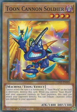 Toon Cannon Soldier (LDS1-EN060) - Legendary Duelists: Season 1 1st Edition - Premium Yugioh Single from Konami - Just $0.75! Shop now at Game Crave Tournament Store