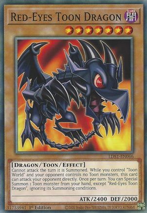Red-Eyes Toon Dragon (LDS1-EN066) - Legendary Duelists: Season 1 1st Edition - Premium Yugioh Single from Konami - Just $4.94! Shop now at Game Crave Tournament Store