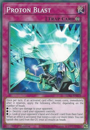 Proton Blast (LDS1-EN079) - Legendary Duelists: Season 1 1st Edition - Premium Yugioh Single from Konami - Just $0.25! Shop now at Game Crave Tournament Store